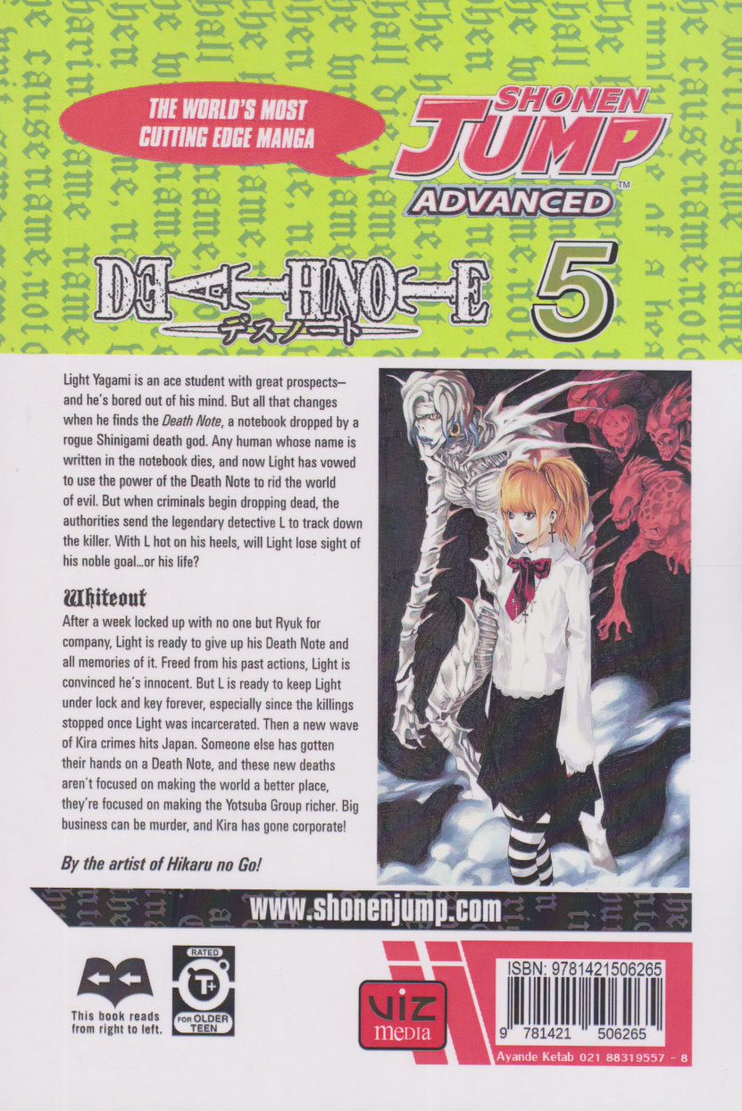 کتاب مجموعه مانگا : Death Note 5 - Whiteout