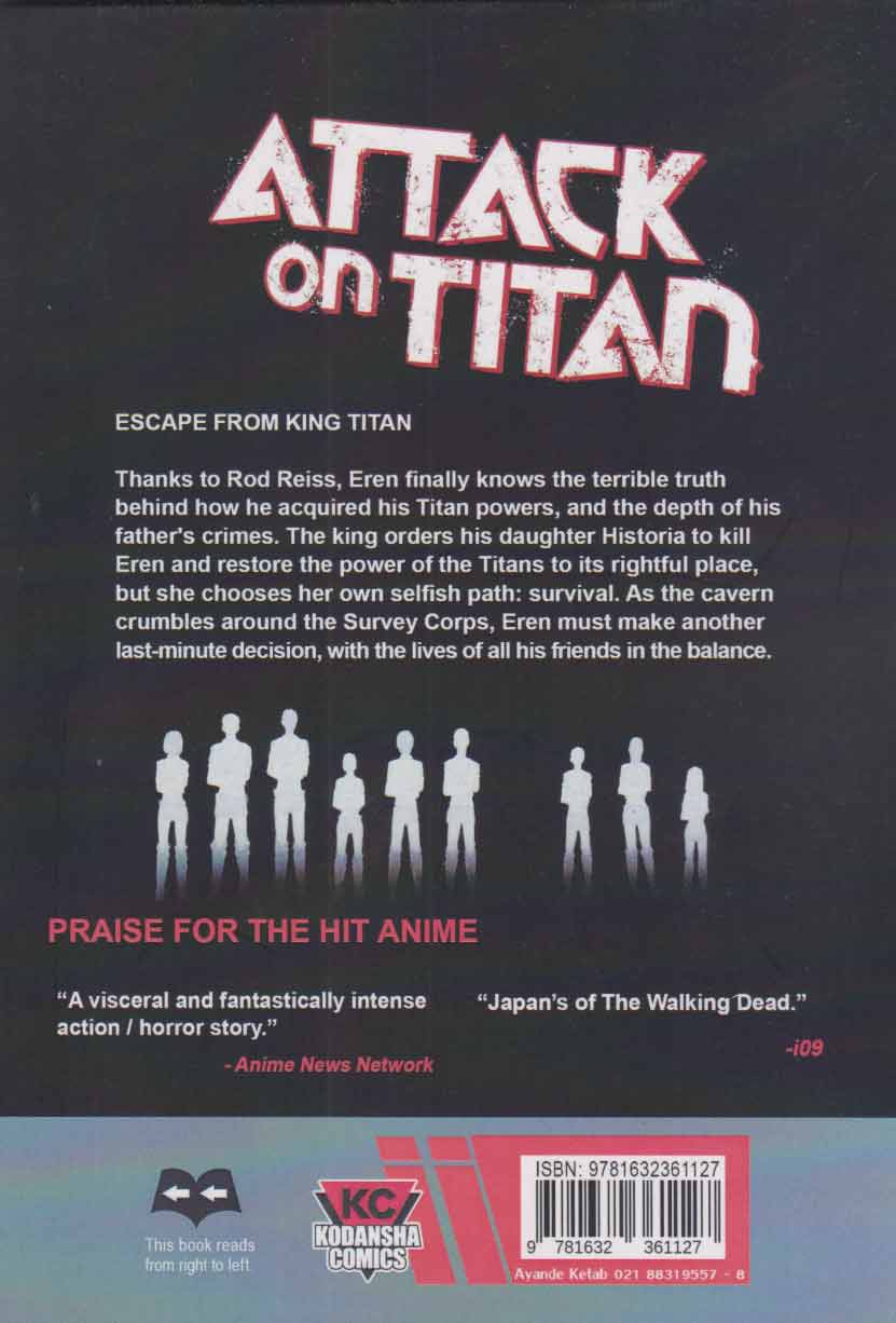 کتاب مجموعه مانگا : Attack On Titan 17