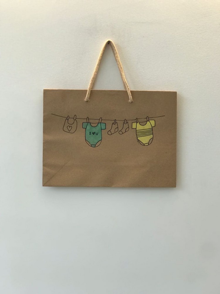  کتاب ساک دستی طرح دار (کرافت)