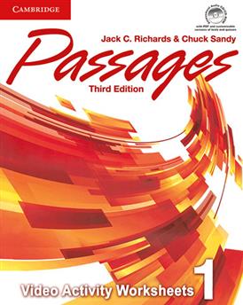 کتاب Passages 1: video activity book;