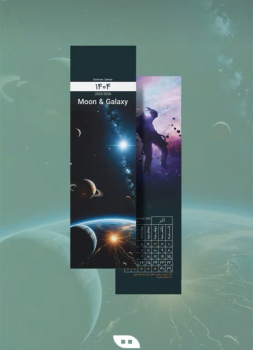 تقویم بوکمارکی 1404 (MOON & GALAXY)