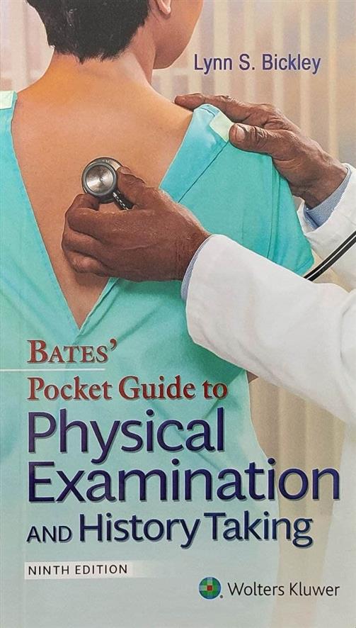 کتاب A pocket guide to physical examination and history taking;