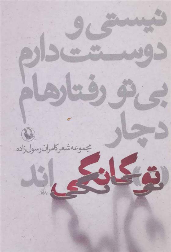 کتاب نیستی و دوستت دارم،بی تو رفتارهام دچار «تو»گانگی اند