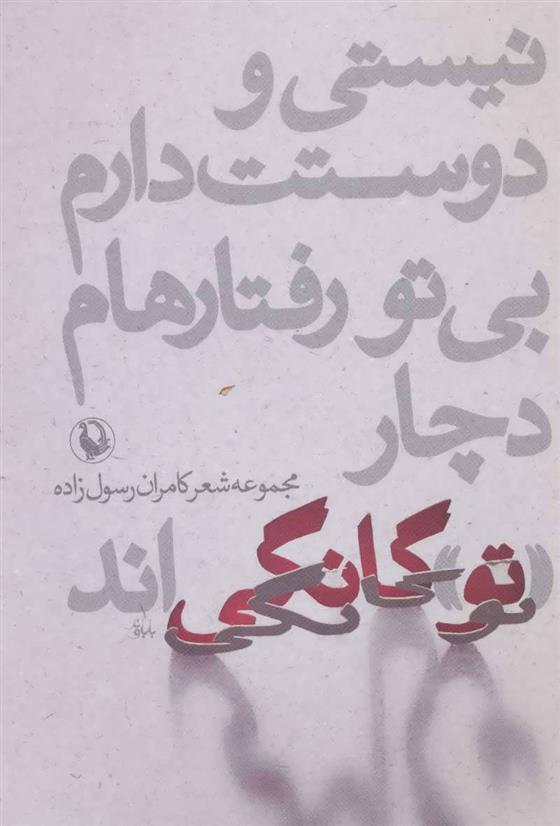 کتاب نیستی و دوستت دارم،بی تو رفتارهام دچار «تو»گانگی اند;