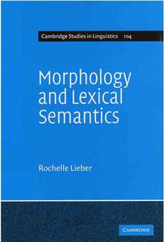 کتاب Morphology and Lexical Semantics