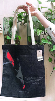 کیف پارچه‌ای 35*41 (طرح بسکتبال جین)