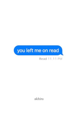 کتاب you left me on read