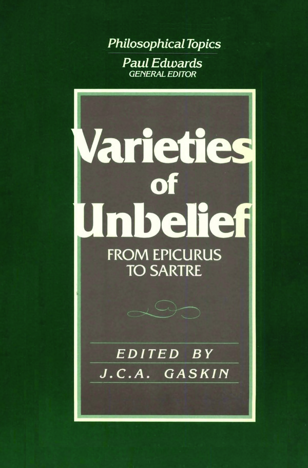  کتاب Varieties of Unbelief